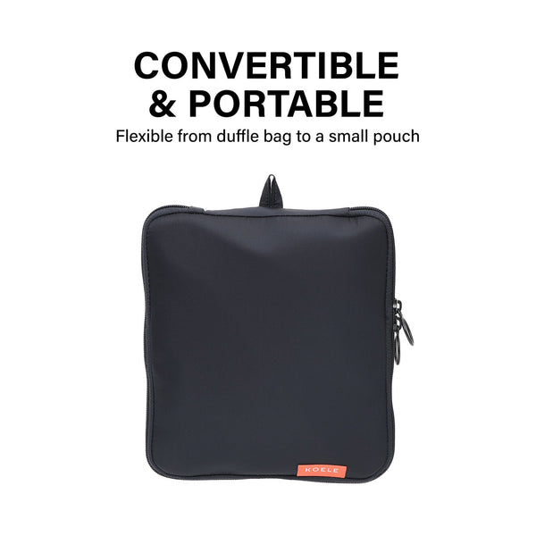 Koele Navy Shopper Bag Travel Duffle Foldable Laptop Luggage Ko-Boston