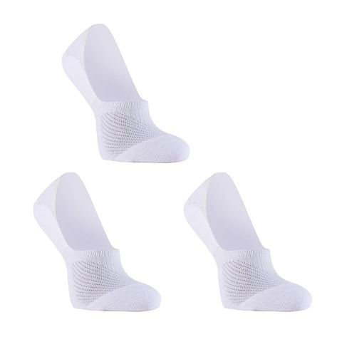 Rexy 3 Pack Medium White Cushion No Show Ankle Non Slip Breathable Socks