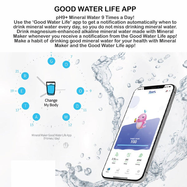 Mineral Maker Morbido Alkaline Filter Water Bottle + Stone Pouch Water Filters