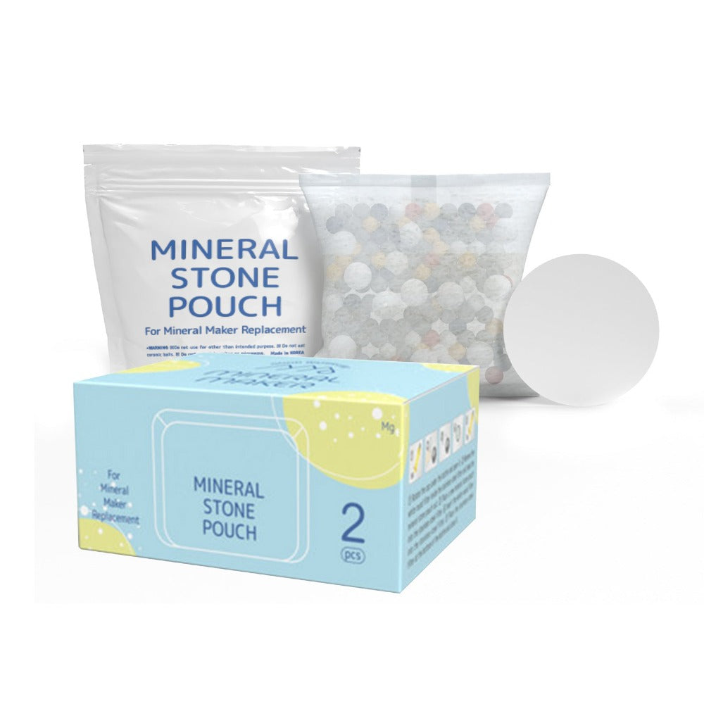 Mineral Maker 2X Alkaline Stone Pouch Water Filter Pad Replacement Ceramic Balls Water Filters