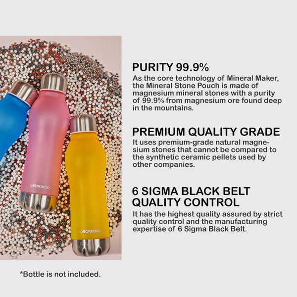 Mineral Maker 2X Alkaline Stone Pouch Water Filter Pad Replacement Ceramic Balls Water Filters