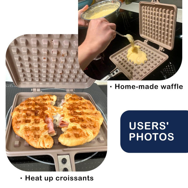 Giorno Felice Ih Waffle Maker Pan Non Stick Double Sided Detachable Waffle Makers