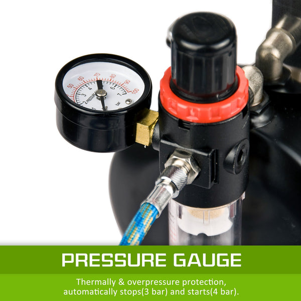 Dynamic Power Air Brush Compressor For Spray 1/6Hp 3L Air Compressors