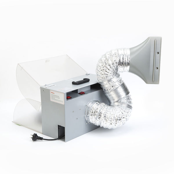 Dynamic Power Air Brush Spray Booth Portable Exhaust Fan With Led Paint Sprayers