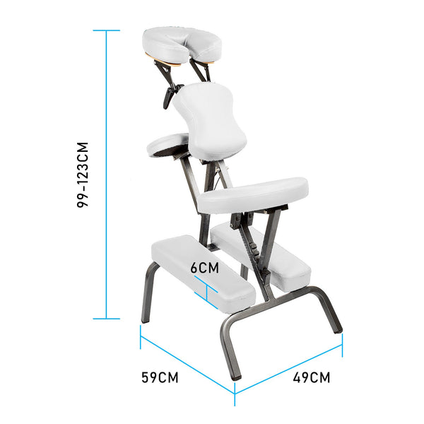Forever Beauty White Portable Massage Foldable Chair Table Therapy Waxing Aluminium Massage Tables & Chairs