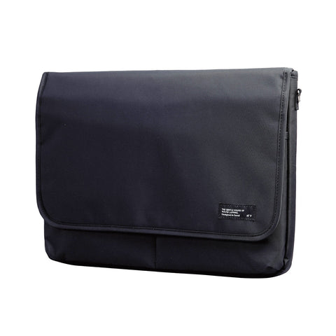 St'9 L Size 15.6/16 Inch Black Laptop Sleeve Padded Shoulder Bag Travel Carry Case Lato