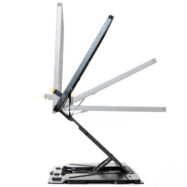 Pelicanstand Stand White Laptop Holder Foldable Tablet Book Pc Desk Stands Holders & Car Mounts