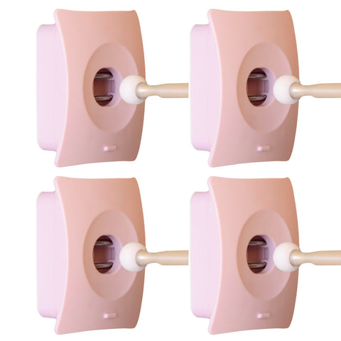 Catchhole 4X Pink Door Stopper Wall Mount Adhesive Hole Advanced