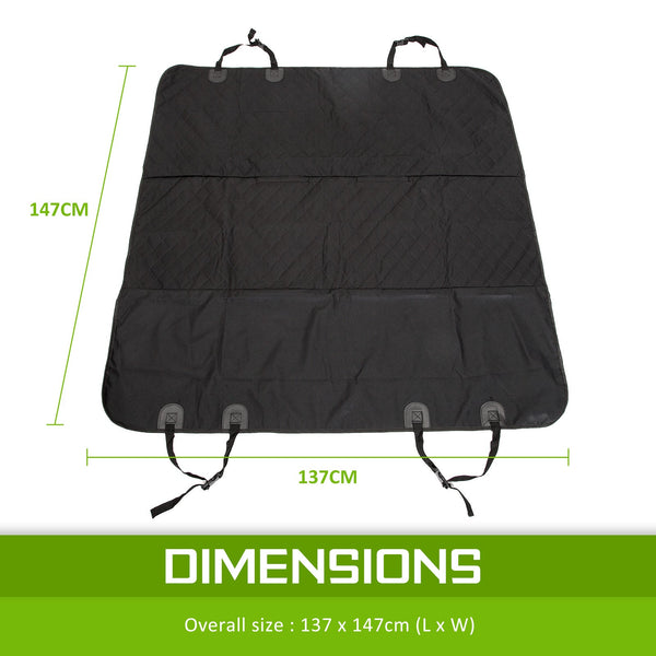 Paw Mate Black Pet Dog Car Boot Seat Cover Waterproof Xxl Pet Transport