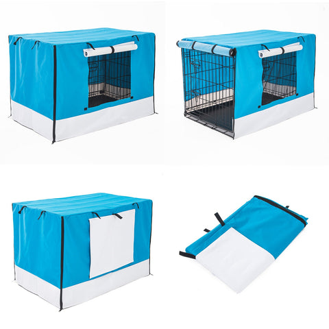 Paw Mate Blue Cage Cover Enclosure For Wire Dog Crate 30In Dog Cages