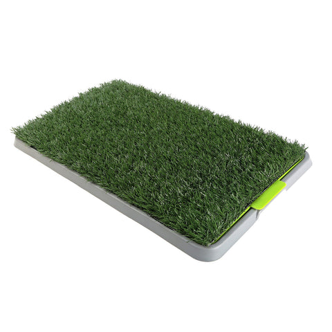 Paw Mate Pet Dog Potty Tray Training Toilet 69Cm X 43Cm + 1 Grass Puppy Training Pads