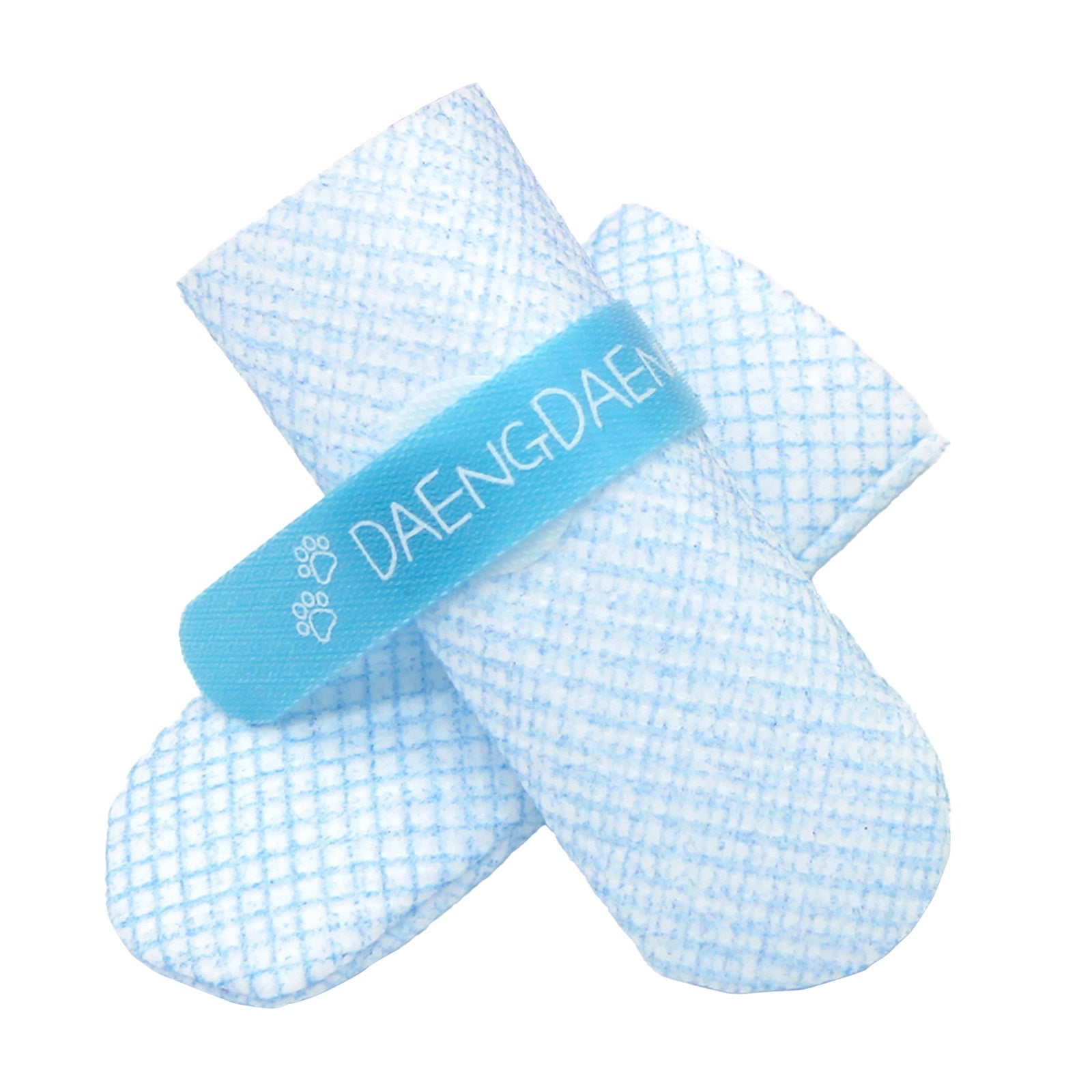 Daeng Shoes 28Pc M Blue Dog Waterproof Disposable Boots Anti-Slip Socks