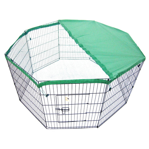 Paw Mate Green Net Cover For Pet Playpen 24In Dog Exercise Enclosure Fence Cage
