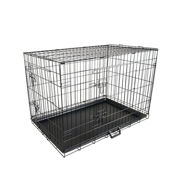 Paw Mate Wire Dog Cage Foldable Crate Kennel 30In With Tray Dog Cages