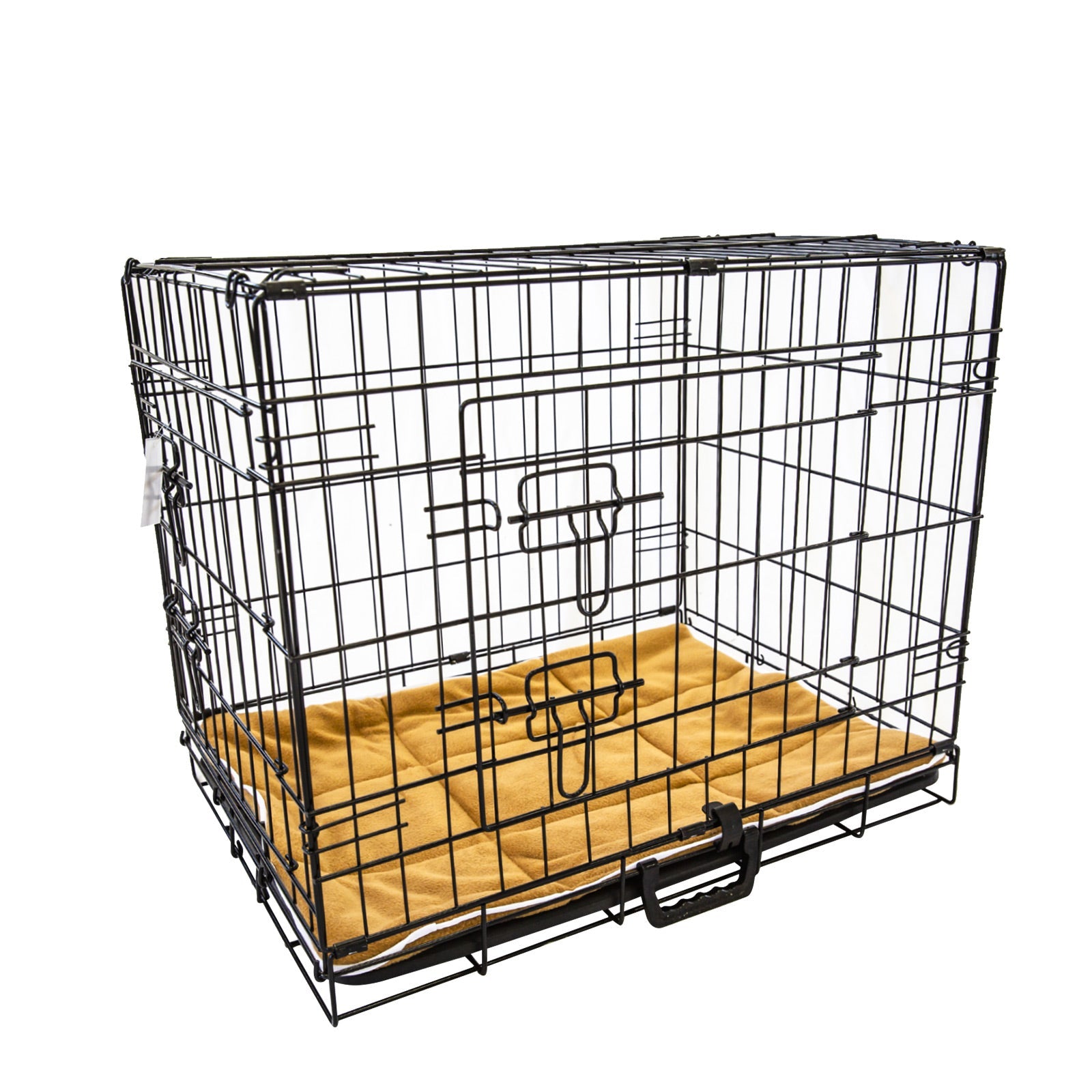 Paw Mate Wire Dog Cage Foldable Crate Kennel 42In With Tray + Cushion Combo Dog Cages
