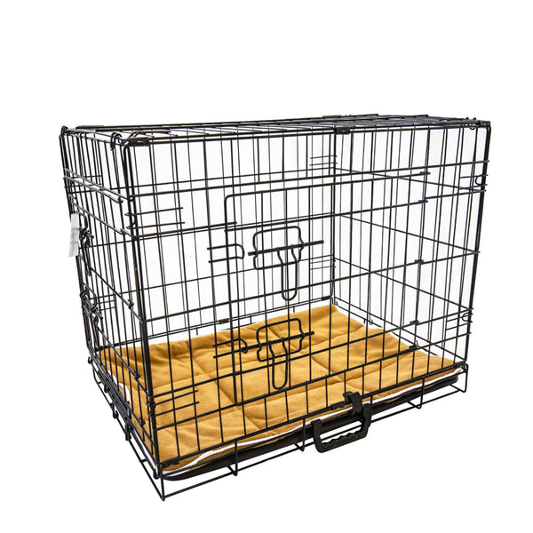Paw Mate Wire Dog Cage Foldable Crate Kennel 42In With Tray + Cushion Combo Dog Cages