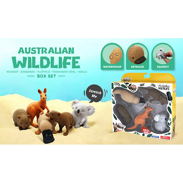 Kenisy Stretchy Squishy Australian Wildlife Gift Set Sensory Stimulation Animal Toys Sensory Toys