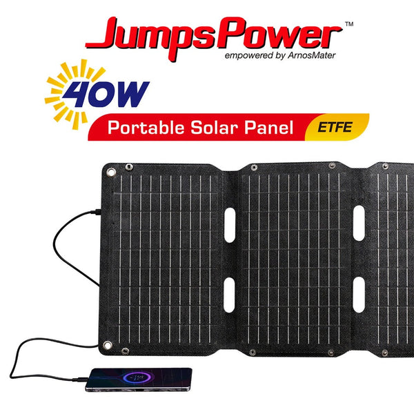 Jumpspower 40W Solar Panel Portable Charger Power Generator Foldable Camping Jump Starters