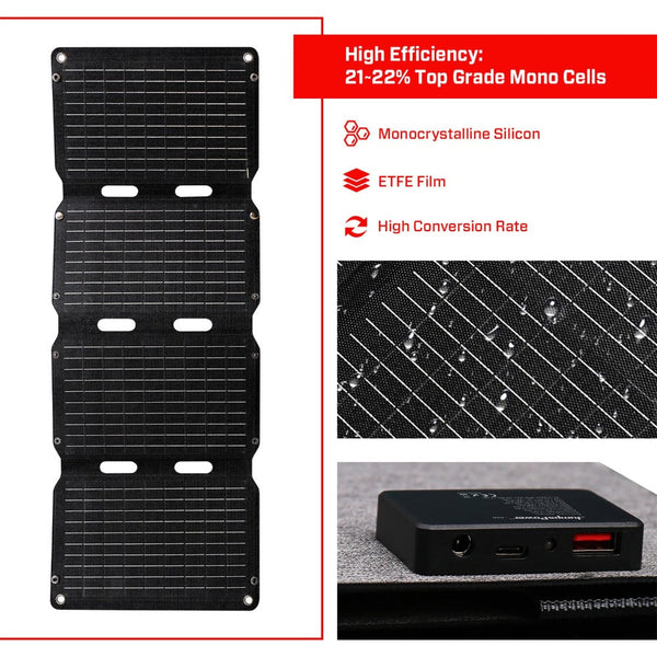 Jumpspower 60W Solar Panel Portable Charger Power Generator Foldable Camping Jump Starters