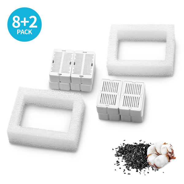 Yes4pets 16 X Pet Dog Cat Fountain Filter Replacement Activated Carbon Exchange Filtration System Automatic Water Dispenser Compatible Dog Fountains