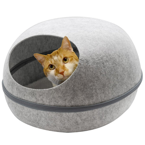 Yes4pets Large Cave Cat Soft Cushion Igloo Kitten Bed Mat House Dog Puppy