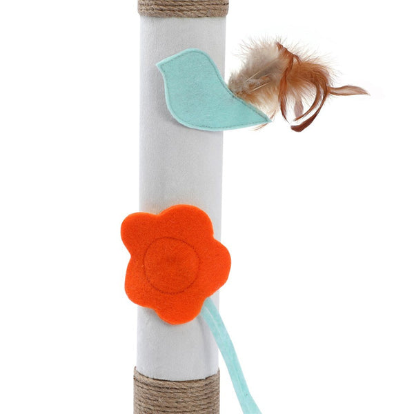 Yes4pets 89 Cm Cat Kitten Single Scratching Post With Toy Furniture & Scratchers