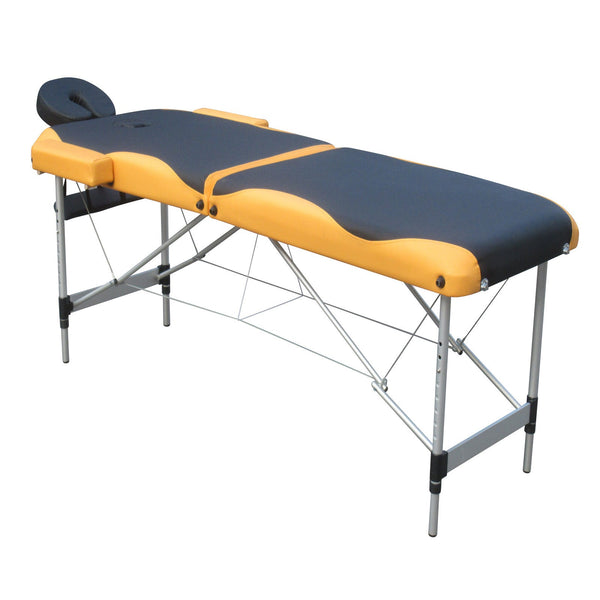 2 Fold Portable Aluminium Massage Table Bed Beauty Therapy