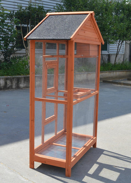 Yes4pets Wooden Xxl Pet Cages Aviary Carrier Travel Canary Parrot Bird