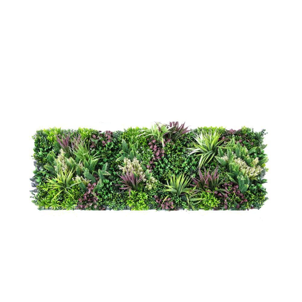 Yes4homes 3 Artificial Plant Wall Grass Panels Vertical Garden Foliage Tile Fence 50X50 Cm Artificial Plant Panels