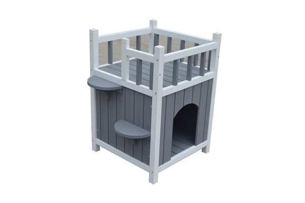 Yes4pets Cat Shelter Condo With Escape Door Rabbit Kitty House Cave Cat Houses