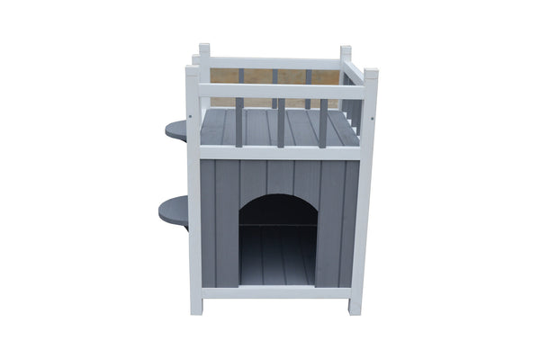 Yes4pets Cat Shelter Condo With Escape Door Rabbit Kitty House Cave Cat Houses