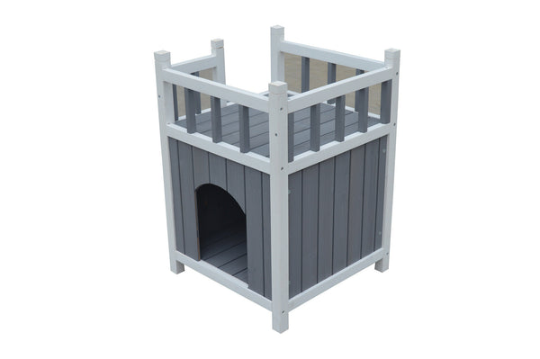 Yes4pets Cat Shelter Condo With Escape Door Rabbit Kitty House Cave Cat Houses
