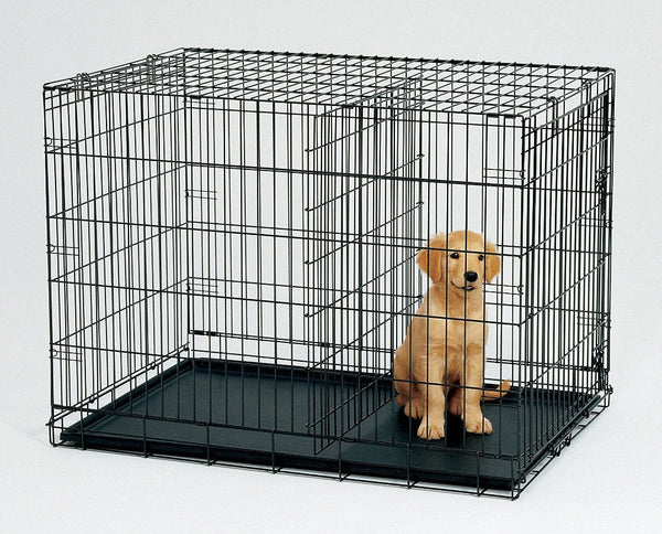 Yes4pets 36' Collapsible Metal Dog Cat Crate Cage Carrier With Divider Pet Transport