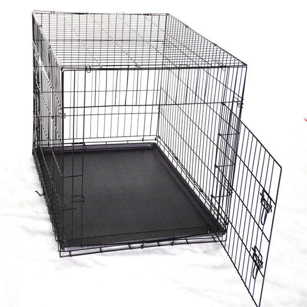 Yes4pets 36' Collapsible Metal Dog Cat Crate Cage Carrier With Divider Pet Transport