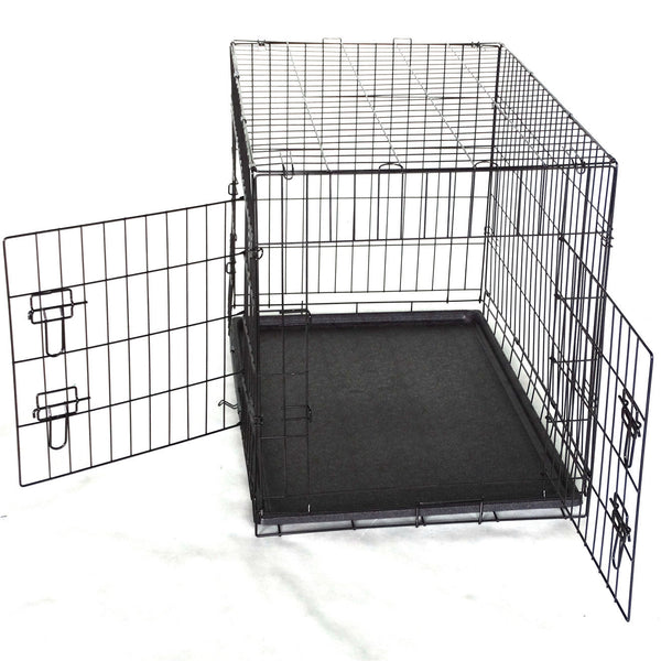 Yes4pets 36' Collapsible Metal Dog Cat Crate Cage Carrier With Divider