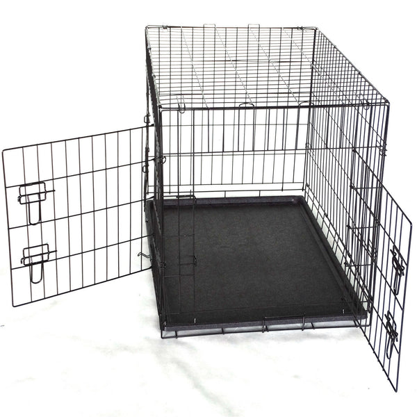 Yes4pets 36' Collapsible Metal Dog Cat Crate Cage Carrier With Divider Pet Transport