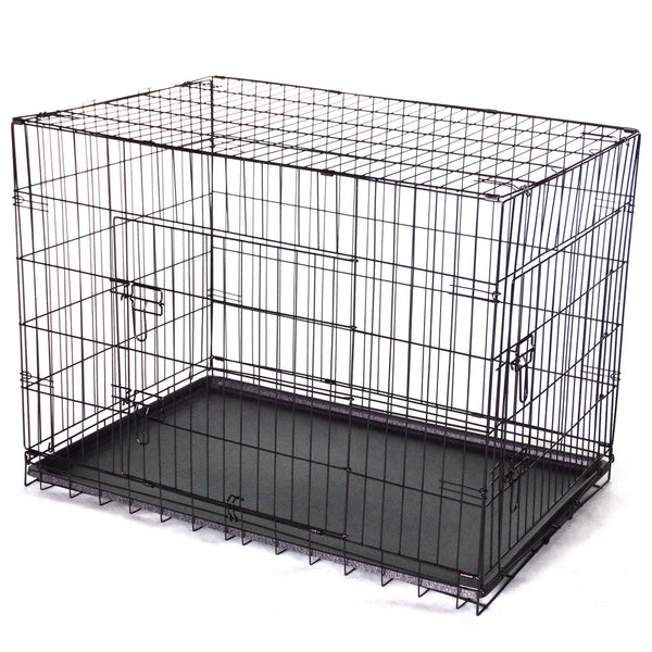 Yes4pets 42' Collapsible Metal Dog Cat Puppy Rabbit Crate Cage Pet Transport