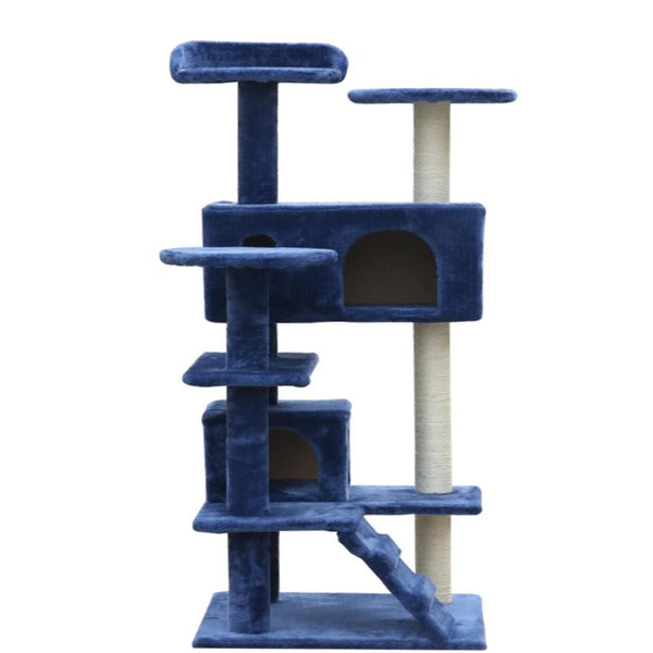 Yes4pets 130 Cm Blue Cat Scratching Post Tree Scratcher Pole Furniture & Scratchers