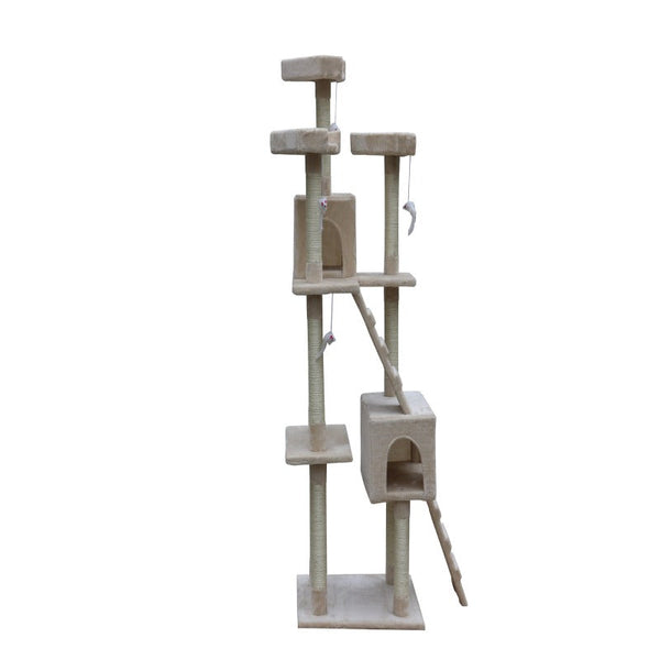 Yes4pets 180 Cm Cat Kitten Scratching Post Tree With Ladder Furniture & Scratchers