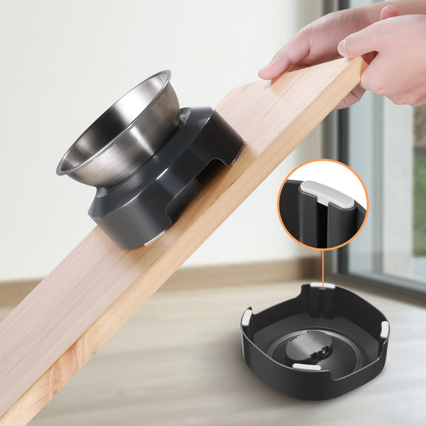 2 X M Stainless Steel Pet Bowl Water Bowls Portable Anti Slip Skid Feeder Dog Rabbit Cat Dishes Feeders & Fountains