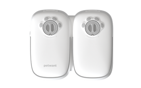Yes4pets 2 Meal Automatic Pet Food Feeder Timer For Dogs, Puppies & Cats