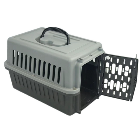 Yes4pets Small Dog Cat Rabbit Crate Pet Guinea Pig Carrier Kitten Cage-Grey