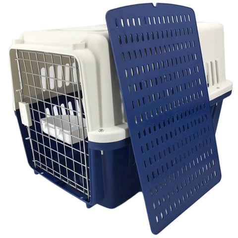Xl Dog Puppy Cat Crate Pet Rabbit Parrot Airline Carrier Cage W Bowl & Tray 72X53x53cm Pet Transport