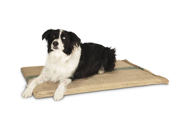 Yes4pets Large Hessian Pet Dog Puppy Bed Mat Pad House Kennel Cushion With Foam100 X 69 Cm