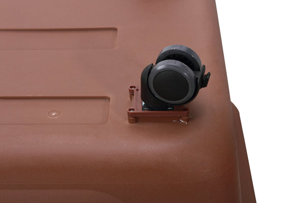 Yes4pets Large Plastic Kennels Pet Carrier Dog Cat Cage Crate With Handle And Wheel Brown Dog Kennels