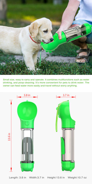 Yes4pets In 1 Portable Pet Dog Puppy Cat Drinking Mug Water Feeder Bottle Valve Travel Green Dishes Feeders & Fountains
