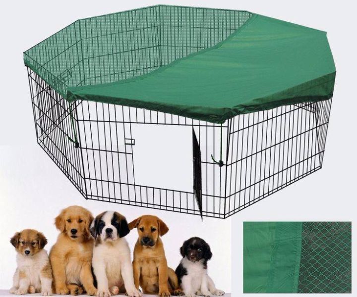 Yes4pets 36' Dog Rabbit Playpen Exercise Puppy Cat Enclosure Fence With Cover Baby Playpens