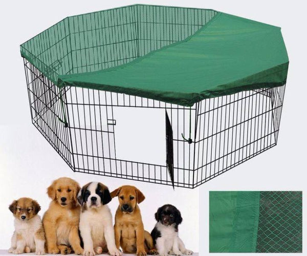 Yes4pets 36' Dog Rabbit Playpen Exercise Puppy Cat Enclosure Fence With Cover Baby Playpens