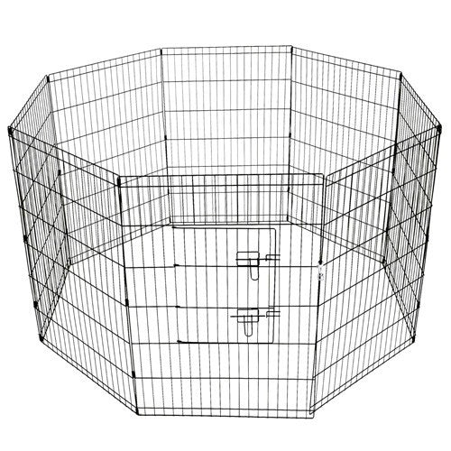 Yes4pets 36' Dog Rabbit Playpen Exercise Puppy Cat Enclosure Fence With Cover Baby Playpens