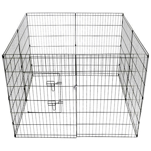 Yes4pets 36' Dog Rabbit Playpen Exercise Puppy Cat Enclosure Fence With Cover Baby Playpens